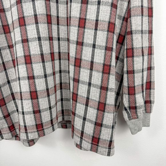 Vintage 90's Woolrich Plaid Collared Button Long Sleeve Outdoor Chore Shirt - Picture 2 of 5
